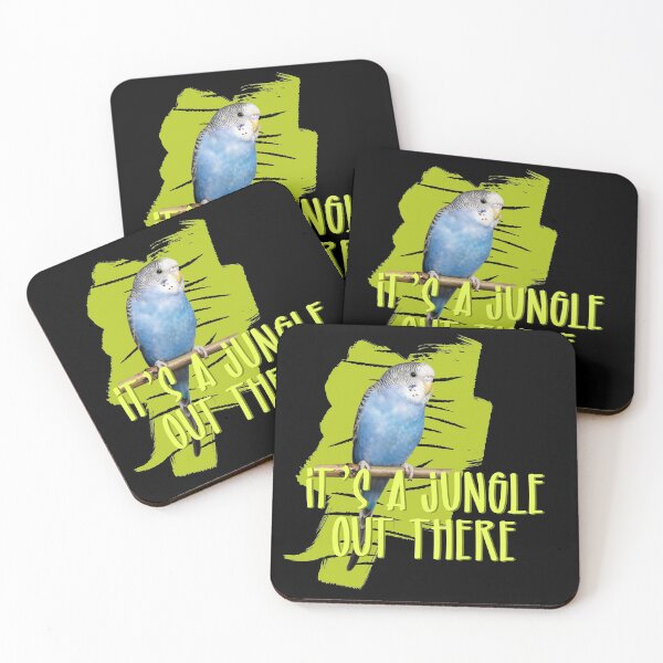 Item preview, It's A Jungle Out There Parakeet designed and sold by fotollissimo.