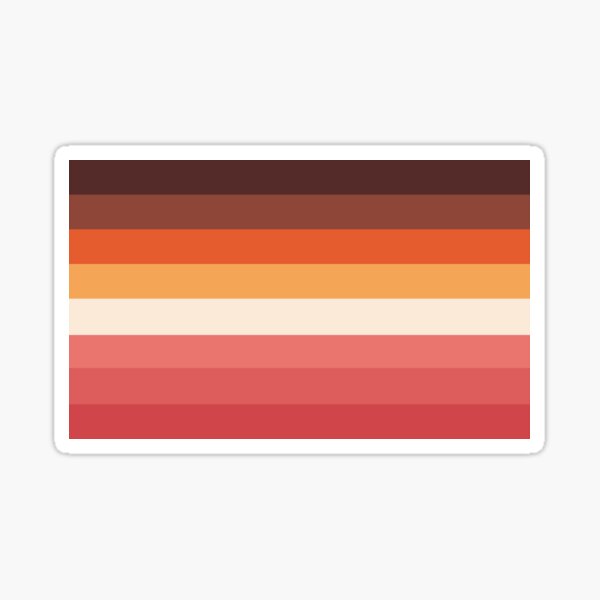 Aperçu de l'œuvre Drapeau lesbien POC créée et vendue par noticemewhiz.
