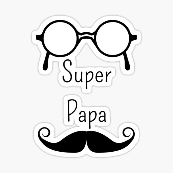 Super Papa Stickers Redbubble