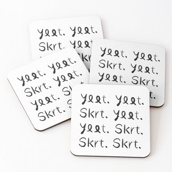 Item preview, SNL Yeet Skrt Cursive designed and sold by TrendingByMel.