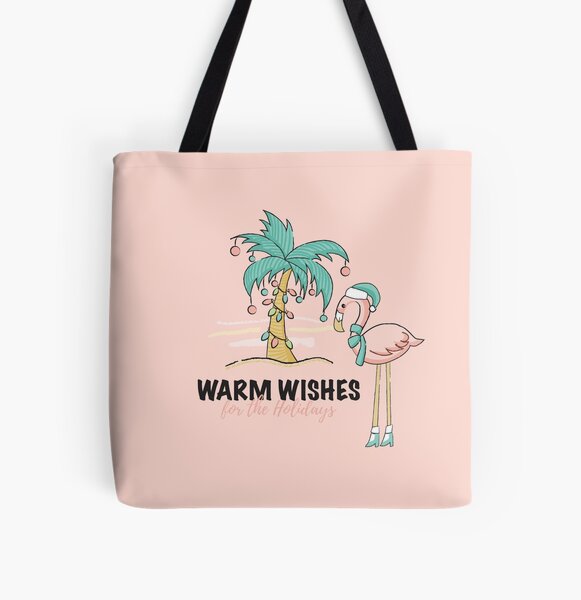 Tropical Holidays / Warm Wishes for the Holidays Tote bag doublé