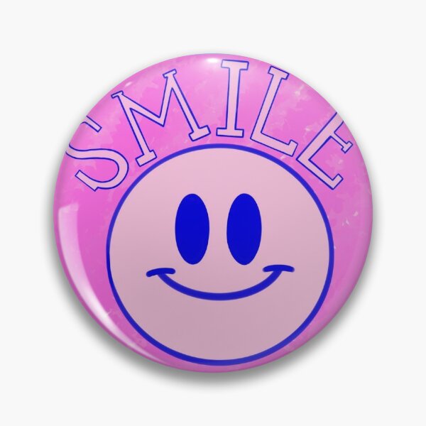 Item preview, pink and blue smiley face designed and sold by rosie rentz.