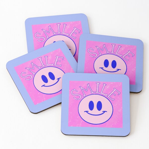 Item preview, pink and blue smiley face designed and sold by rosie rentz.
