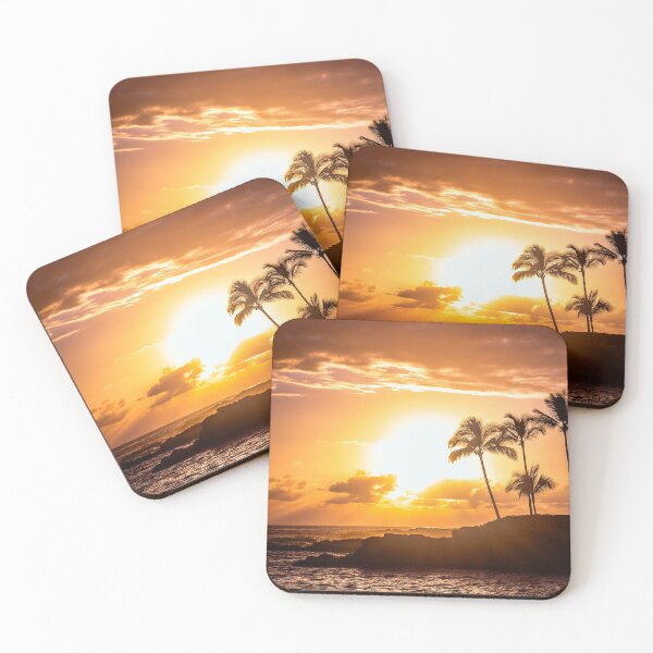 Item preview, Golden Sunset Palm Tree Ocean  designed and sold by newburyboutique.