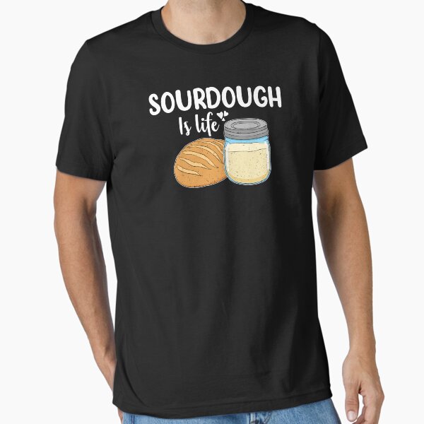 Vista previa del artículo con la obra «Sourdough Baker Diseño de Sourdough Is Life Bread Baker», diseñado y vendido por jakehughes2015.