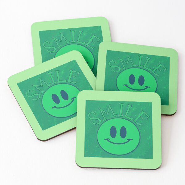 Item preview, green smiley face designed and sold by rosie rentz.