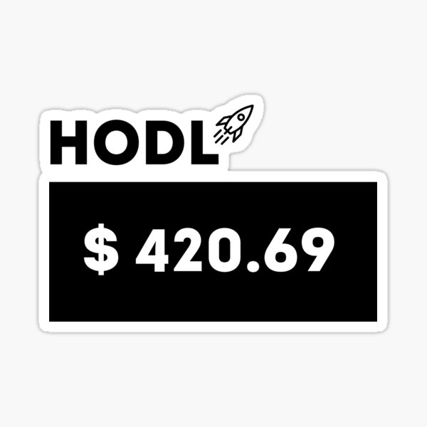 Wall Street Bets Stonks HODL GME AMC GameStop Sticker