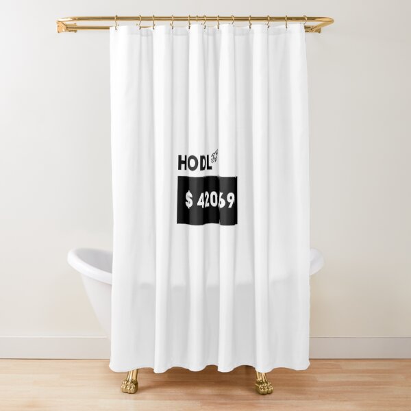 Wall Street Bets Stonks HODL GME AMC GameStop Shower Curtain