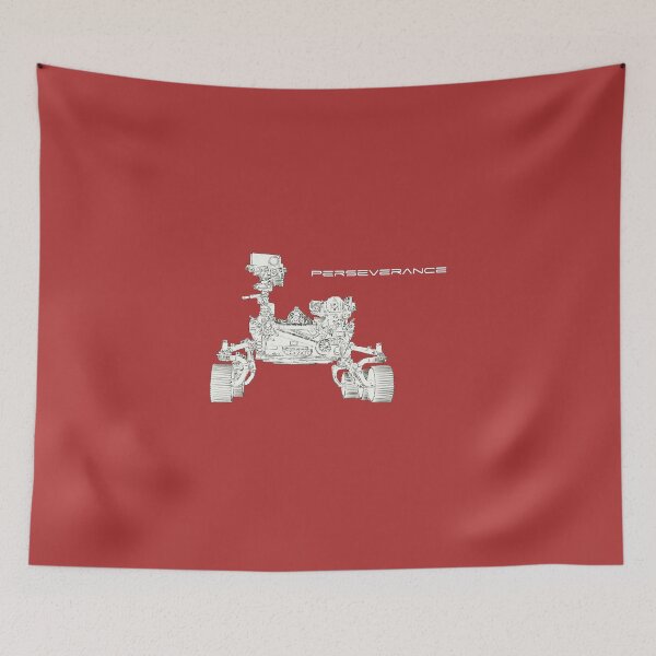 Item preview, NASA Perseverance Mars Rover - Drawing designed and sold by Spaceflight Designs.