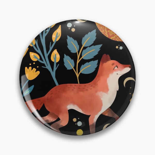 Item preview, Foxy Floral Moon designed and sold by CherryPieGifts.