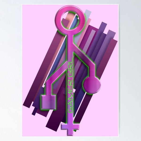 Item preview, Gamer Girl Symbol - Video Games PC Streamer Gaming designed and sold by andabelart.
