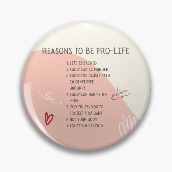 Item preview, Reasons to Be Pro-Life (Religious) designed and sold by ChristianCoding.