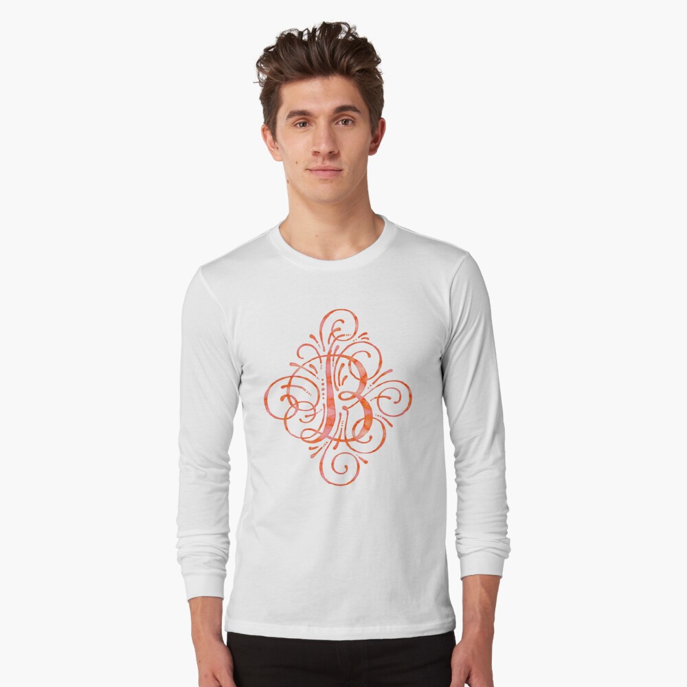 Watercolor Monogram Calligraphy B | Kids T-Shirt