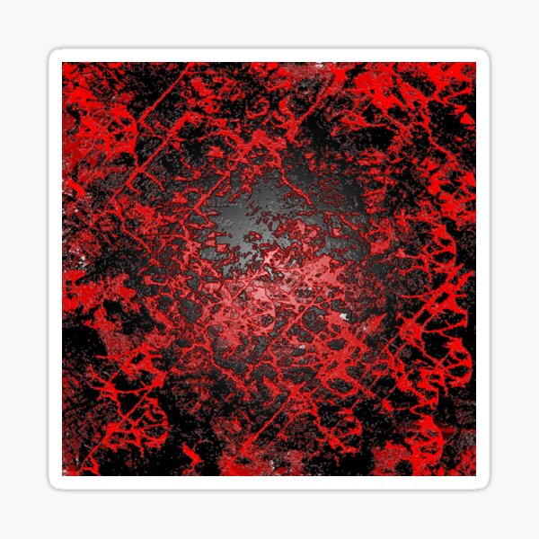 Dark Red and black Grunge Sticker