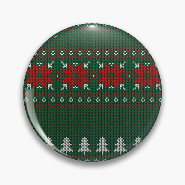 Item preview, Easy Knitting Pattern Desing - Green & Red & White snowy forest  designed and sold by GBDesigner.