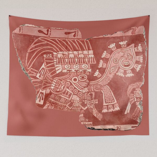 Item preview, Teotihuacán mural fragment (2) designed and sold by DotorEaon.