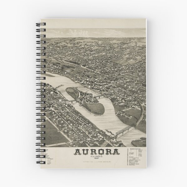 Item preview, Aurora, Illinois (1882) designed and sold by allhistory.