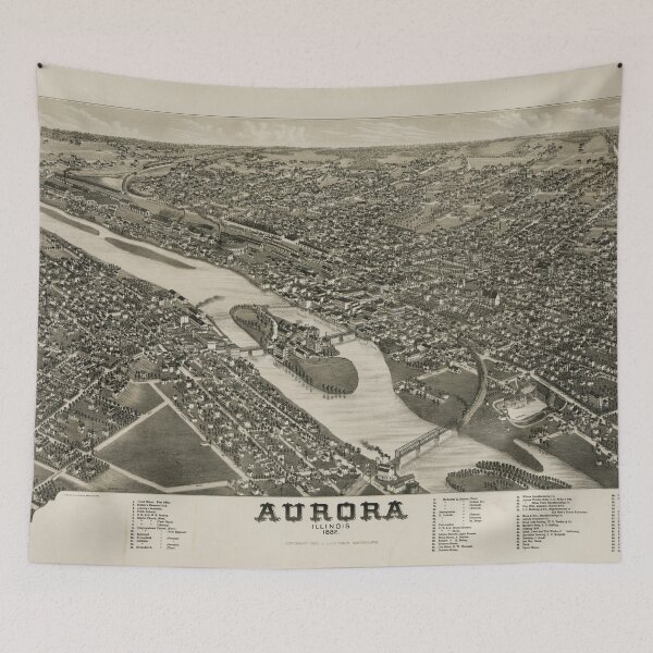 Item preview, Aurora, Illinois (1882) designed and sold by allhistory.