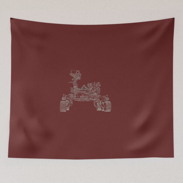 Item preview, Perseverance Mars Rover - detailed sketch designed and sold by Spaceflight Designs.