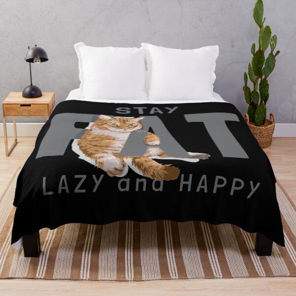Item preview, Fat Cat Stay Lazy & Happy designed and sold by MHabeeb.