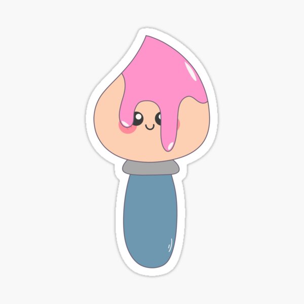 Brosse heureuse Sticker