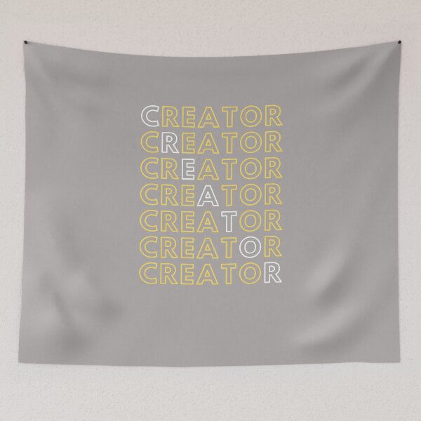 Item preview, Creator Create White Yellow Text designed and sold by RONZk.