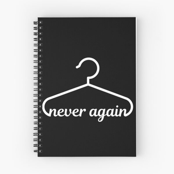 Item preview, Never again coat hanger pro choice black designed and sold by daguilon.