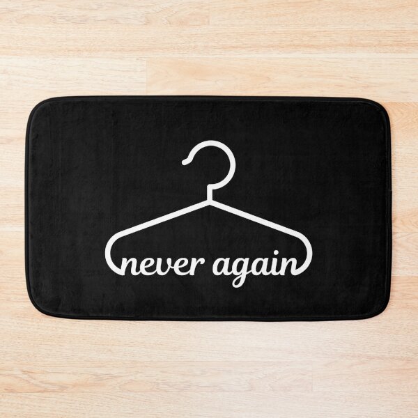 Item preview, Never again coat hanger pro choice black designed and sold by daguilon.
