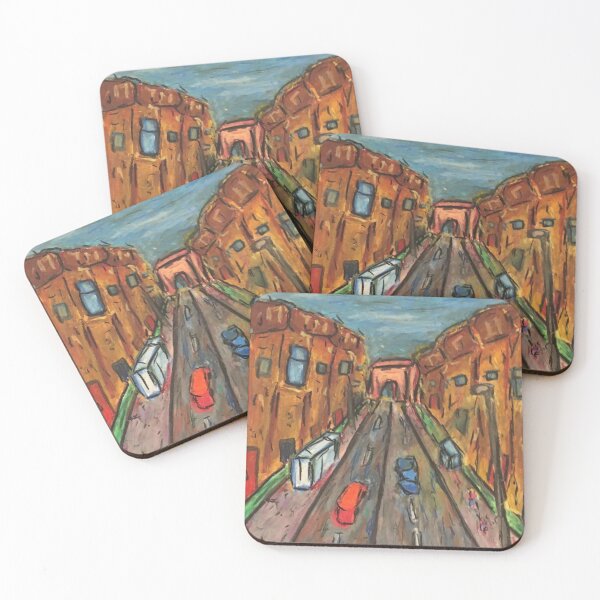 Item preview, A street in the city designed and sold by ElvesArt.