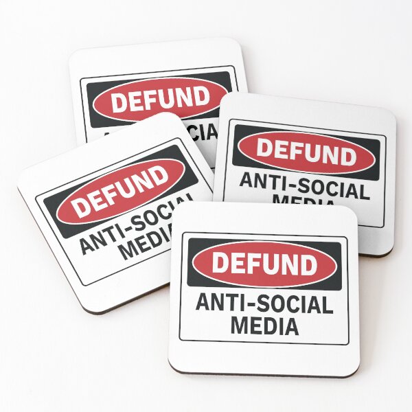 Item preview, Defund - Anti-Social Media designed and sold by TrutherIndex.