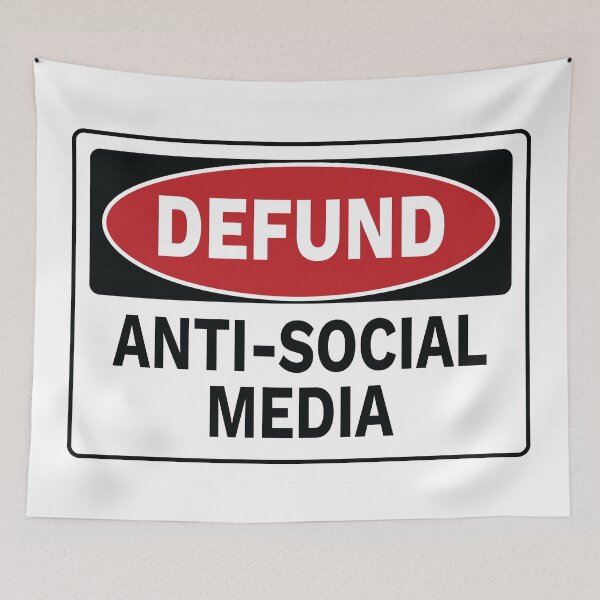 Item preview, Defund - Anti-Social Media designed and sold by TrutherIndex.