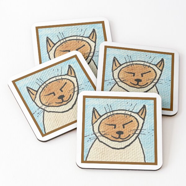 Item preview, Whimsical Cat Portrait #5 designed and sold by ErinBrieArt.