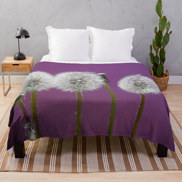 Item preview, three dandleions purple background  designed and sold by Stephanie  Skeem.