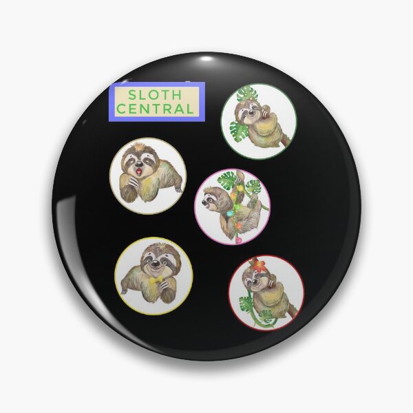 Item preview, Sloth Central - Funny Sloths designed and sold by TheKingdomAttic.