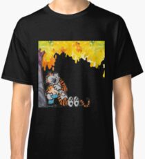 Calvin and Hobbes Under Tree Classic T-Shirt
