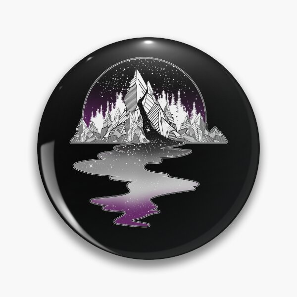 Artikelvorschau, Asexuelle Flagge Mountain River entworfen und verkauft von Clara Hollins.
