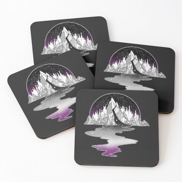 Item preview, Asexual Flag Mountain River designed and sold by Clara Hollins.