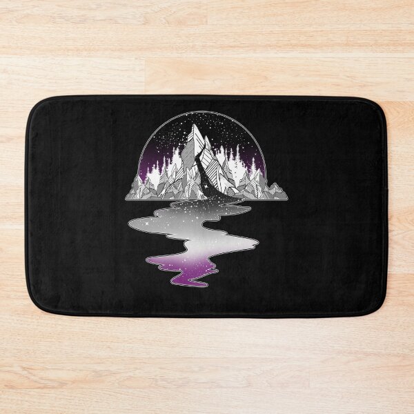 Item preview, Asexual Flag Mountain River designed and sold by Clara Hollins.