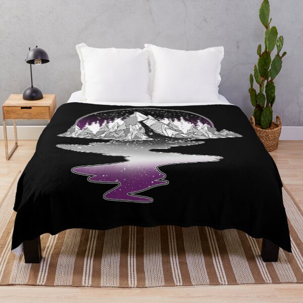 Item preview, Asexual Flag Mountain River designed and sold by Clara Hollins.