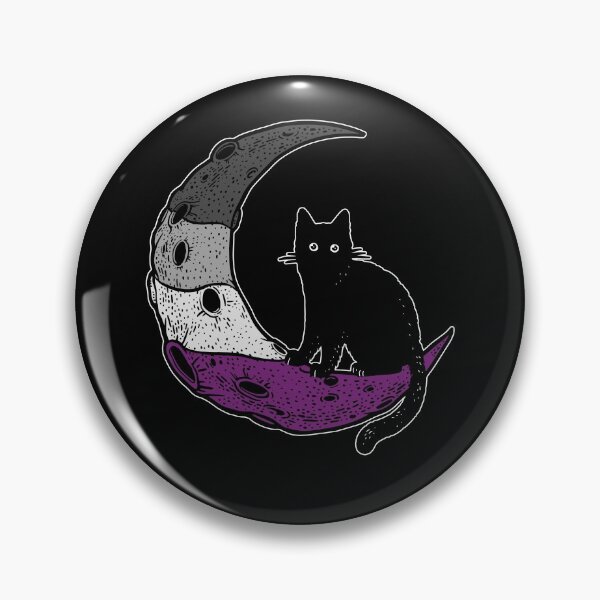 Item preview, Asexual Moon Cat designed and sold by Clara Hollins.