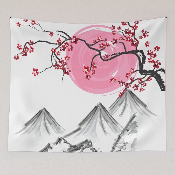 Item preview, abstract japan landscape Ink wash painting, Japanese Ink Painting designed and sold by mashmosh.