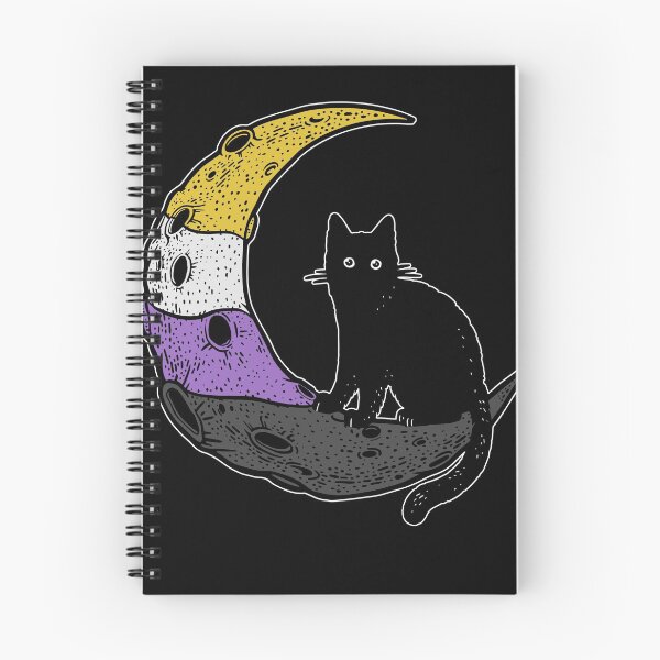 Item preview, Nonbinary Moon Cat designed and sold by Clara Hollins.
