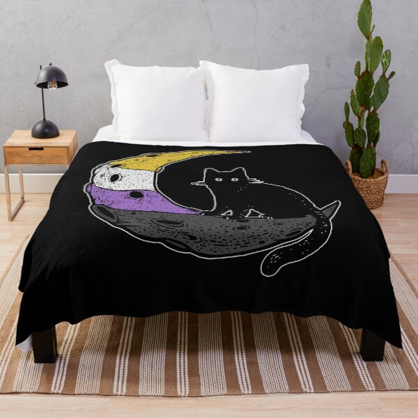 Item preview, Nonbinary Moon Cat designed and sold by Clara Hollins.