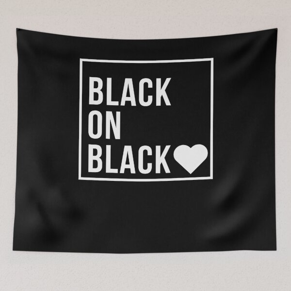 Item preview, Black on Black Love Heart designed and sold by RONZk.
