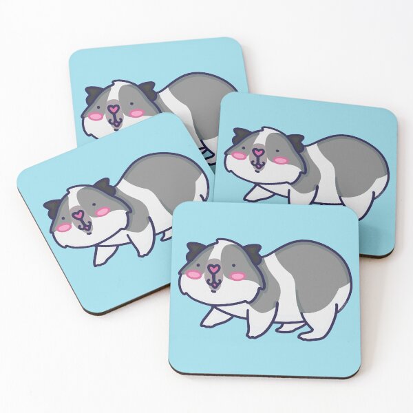 Item preview, Conejillo de Indias gris y blanco holandés 2 designed and sold by Pigapalooza.