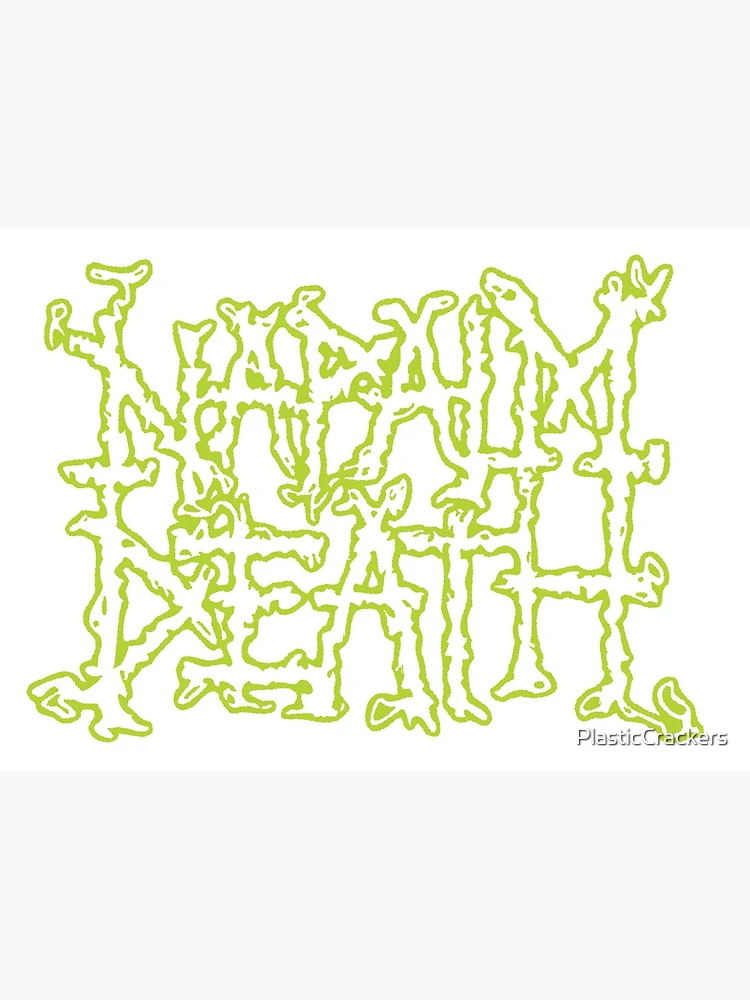 Napalm Death original classic logo in lime green