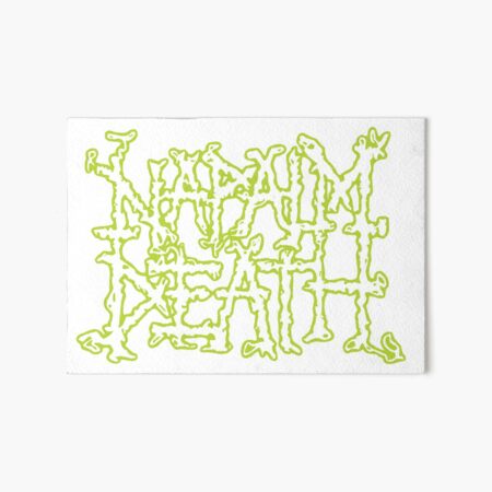 Napalm Death original classic logo in lime green