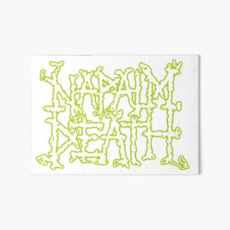 Napalm Death original classic logo in lime green