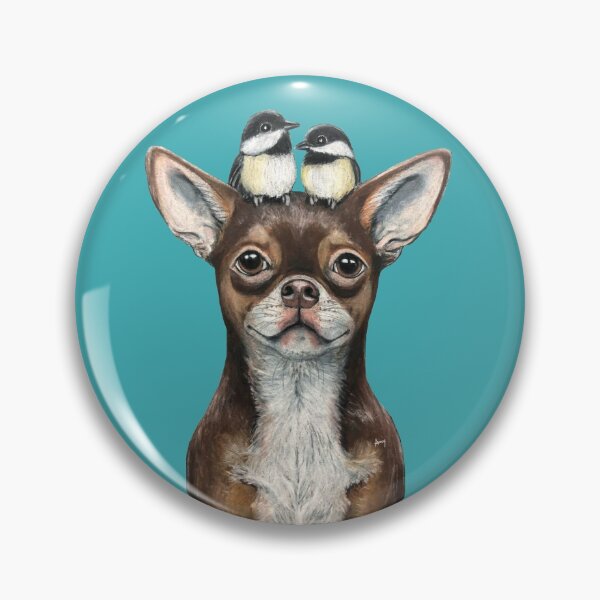 Item preview, Chihuahua & Chickadees designed and sold by GardenPartyArt.