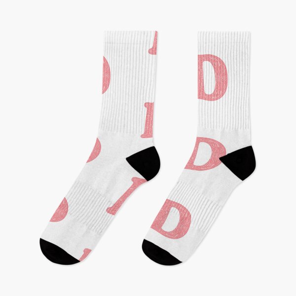 Item preview, D Initial / Monogram - Pink Floral designed and sold by MessyBestie.